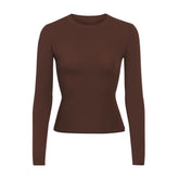 FITS EVERYBODY LONG SLEEVE T-SHIRT | COCOA
