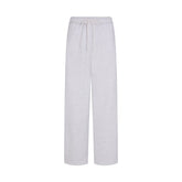 COTTON FLEECE CLASSIC STRAIGHT LEG PANT | LIGHT HEATHER GREY ARCHED SKIMS PLAID