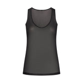 SLINKY KNIT SCOOP LONG TANK | OBSIDIAN