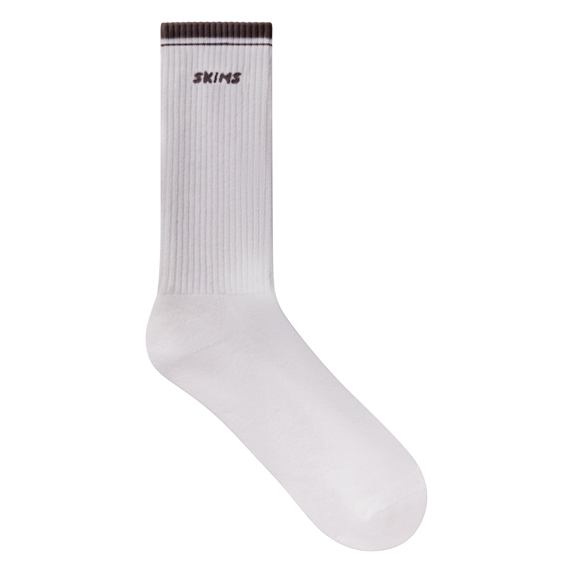 SKIMS SOCKS RIBBED CREW LOGO SOCK 3-PACK | STONE MULTI