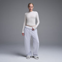 COTTON JERSEY LONG SLEEVE T-SHIRT | MARBLE