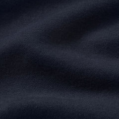 COTTON FLEECE SHRUNKEN CARDIGAN | NAVY