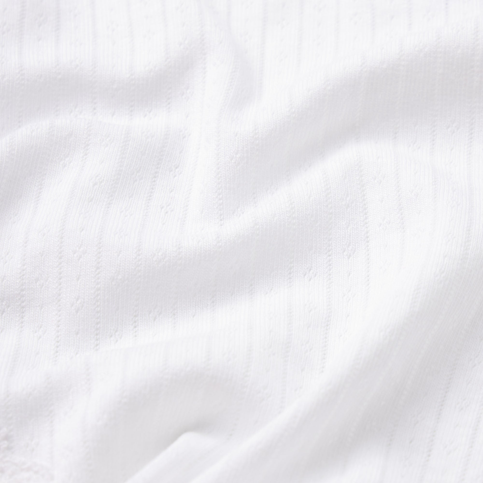 LIGHTWEIGHT COTTON POINTELLE LACE BRIEF | SNOW