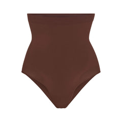 SEAMLESS SCULPT HIGH-WAISTED BRIEF | COCOA
