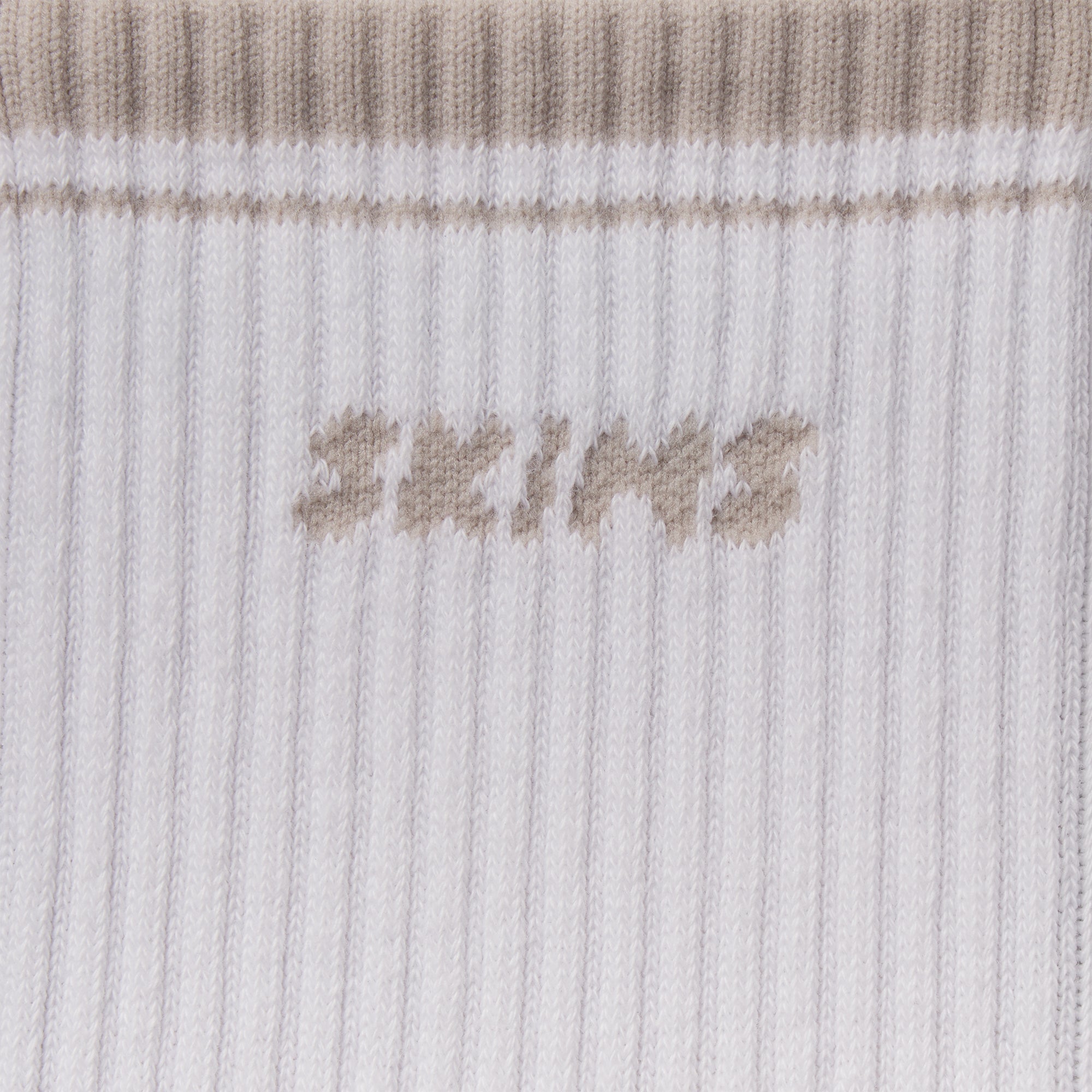 SKIMS SOCKS RIBBED CREW LOGO SOCK 3-PACK | STONE MULTI