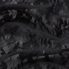 STRETCH LACE RUFFLE UNLINED BRA | SOOT